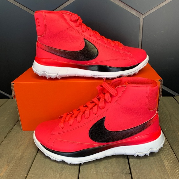 Nike Shoes - Womens Nike Blazer Golf Shoes Solar Red Black Shoe
